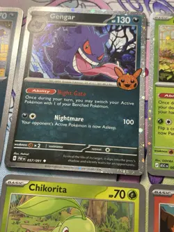 Pokemon Cosmos Holo Lot 14 NM w/ Gengar & Pikachu w/ Swirl - Image 5