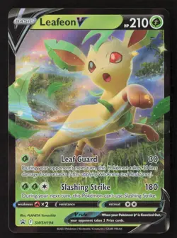 Leafeon V Promo Holofoil SWSD SWSH194 NM Pokemon TCG - Image 1