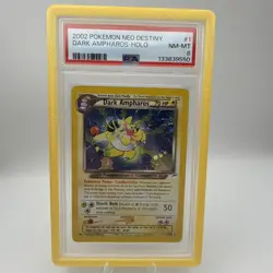 2002 Pokemon Holo Dark Ampharos Neo Destiny 1/105 PSA 8 - Image 1