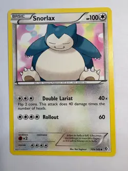 Pokemon TCG BW Boundaries Crossed Snorlax 109/149 Uncommon Regular 2012 - Image 1