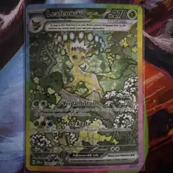 Pokemon Prismatic Evolution Leafeon EX Full Art Sir #144/131 - Image 1
