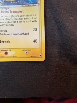 Pokemon Pelipper 26/100 EX Crystal Guardians Rare Stage 1 Delta Species - Image 5