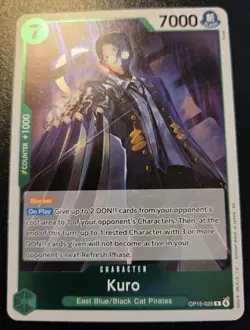 Kuro OP15-025 Foil Rare Adventure On Kami's Island One Piece Card Game - Image 1