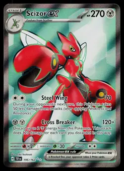Pokemon Card - Scizor ex Temporal Forces 195/162 Ultra Rare 2024 - Image 1