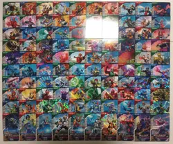 Lot of 100 Japanese Kamen Rider Battle: GANBA LEGENDS Normal & Rare Card Set - Image 1