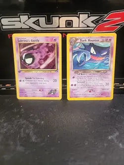 Pokemon Cards Sabrina's Gastly & Dark Haunter Set - Image 1