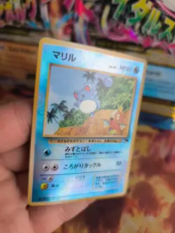 Pokemon Karte Card Marill Southern Islands Reverse Holo Wotc japanese Exc - Image 2
