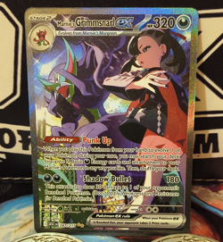 Pokemon Marnie's Grimmsnarl EX Full Art Holo Card 287/217 ASC - Image 1