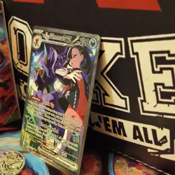 Pokemon Marnie's Grimmsnarl EX Full Art Holo Card 287/217 ASC - Image 5