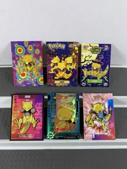 Pokemon Abra Lot of Cards and Stickers - Abra #63 Pokemon Lot of 22 - Image 3