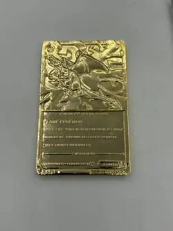 Pokemon 1999 Burger King Limited 23k Gold Plated Charizard Card w/ Ball & COA - Image 5