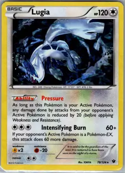 Lugia - (XY Fates Collide) 078/124 Holo Deck Exclusives - Pokemon Card - NM - Image 1