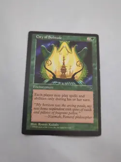 Magic the Gathering - City of Solitude - Enchantment - Visions - MTG LP - Image 1