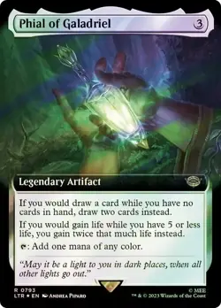 Phial of Galadriel Surge Foil Extended Art The Lord of the Rings NM MTG - Image 1