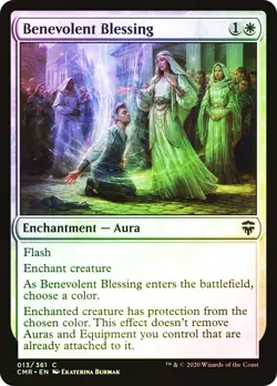 MTG FOIL Benevolent Blessing - Commander Legends #013 - Image 1