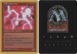 4x Ball Lightning - Ben Rubin - 1998 ~ Near Mint World Championship E MTG Magic - Image 1