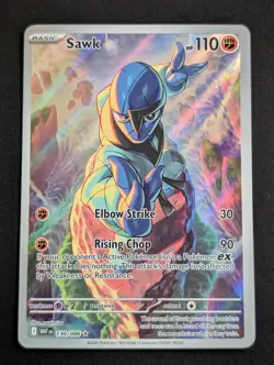 Sawk TCG 130/086 Scarlet & Violet SV White Flare English Pokemon NM - Image 1