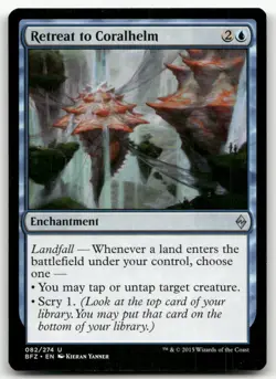 Retreat to Coralhelm #82 (NM) Battle for Zendikar BFZ Magic MTG - Image 1