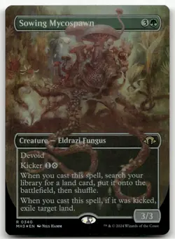 Sowing Mycospawn (Borderless) #340 (Foil) (NM) Modern Horizons 3 MH3 Magic MTG - Image 1