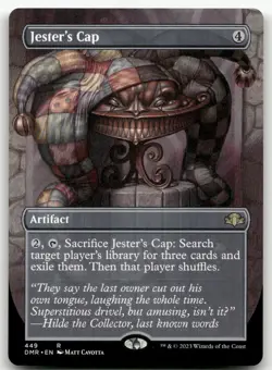 Jester's Cap (Borderless) #449 (NM) Dominaria Remastered DMR Magic MTG - Image 1