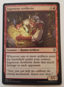 1x Ingenious Artillerist FOIL CLB Battle for Baldur's Gate MTG NM - Image 1