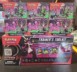 Pokemon TCG Trainer's Toolkit 2025 & 3x Shrouded Fable Booster Bundles! - Image 1