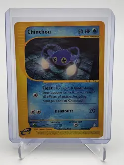 2003 Pokemon Chinchou Aquapolis E-Reader 70/147 Common LP TCG Nintendo WOTC - Image 1