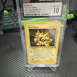 Pokemon TCG Wotc Promo Electabuzz 02/53 Regular Promo 60 HP Quick Attack CGC 10 - Image 1