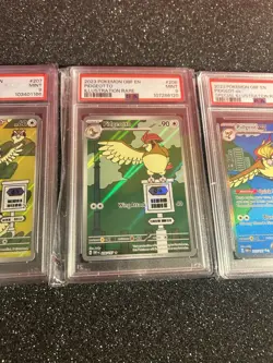 2023 POKEMON OBF EN PSA 9 Set - Pidgey, Pidgeotto, Pigeot ex - Image 3