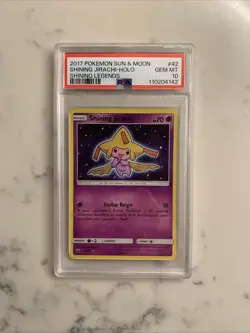 2017 Pokemon Sun & Moon Shining Jirachi Holo Shining Legends PSA 10 Gem Mint #42 - Image 2