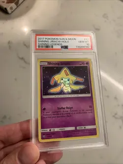 2017 Pokemon Sun & Moon Shining Jirachi Holo Shining Legends PSA 10 Gem Mint #42 - Image 3