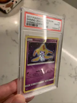 2017 Pokemon Sun & Moon Shining Jirachi Holo Shining Legends PSA 10 Gem Mint #42 - Image 4