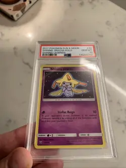 2017 Pokemon Sun & Moon Shining Jirachi Holo Shining Legends PSA 10 Gem Mint #42 - Image 5