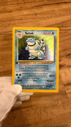 Blastoise 1st Edition - German Pokemon Base Set 1999 - Near Mint! PSA 9-10U! - Image 1