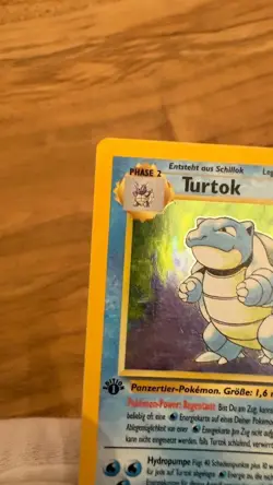 Blastoise 1st Edition - German Pokemon Base Set 1999 - Near Mint! PSA 9-10U! - Image 2