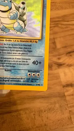 Blastoise 1st Edition - German Pokemon Base Set 1999 - Near Mint! PSA 9-10U! - Image 5