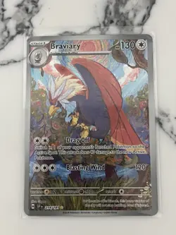 Braviary 214/191 Illustration Rare Pokemon Surging Sparks Near Mint Ultra Rare - Image 1
