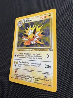 1999 Pokemon Jungle Jolteon 4/64 Holo Rare Unlimited Raw WOTC - Image 3