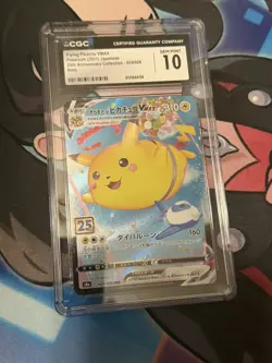 Pokemon Flying Pikachu VMAX 024/028 25th Anniversary Holo CGC 10 Triple Rare - Image 1