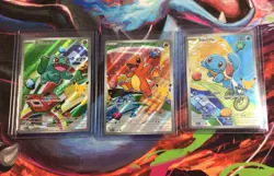 Pokemon First Partner Illustration Collection Series 1 Kanto Gen 1 Starters Set - Image 1