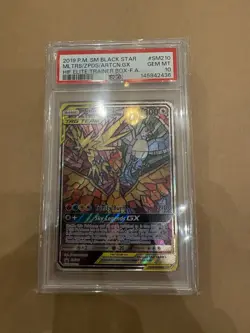 Pokemon TCG Moltres Zapdos Articuno GX SM210 Hidden Fates Promo PSA 10 - Image 1