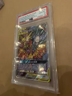 Pokemon TCG Moltres Zapdos Articuno GX SM210 Hidden Fates Promo PSA 10 - Image 3