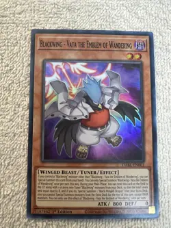 YuGiOh - Blackwing - Vata The Emblem Of Wandering DABL-EN001 - Dark - 1st - Sup - Image 1