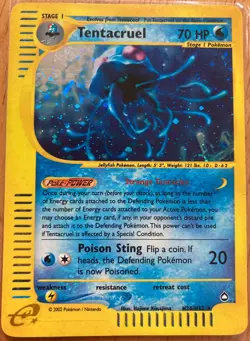Tentacruel H26/H32 Pokemon Aquapolis Holo Card 38/147 - Image 1