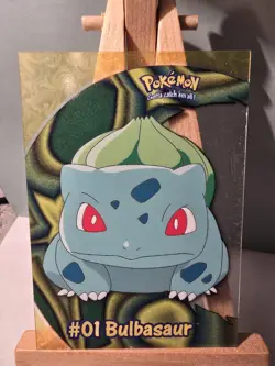 2000 Topps Pokemon TV Animation Series 2 #PC2 Bulbasaur Clear Card - Image 1