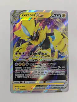 Zeraora VSTAR 055/159 Crown Zenith Ultra Rare Holo Pokemon Card NM - Image 1