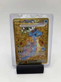 Pokemon - Lapras EX 164 Scarlet Violet Black Star Promo Card (Sealed) - Image 1