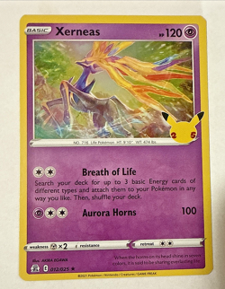 Celebrations - Holo Rare - Xerneas 012/025 Pokemon Card NM (US Seller) - Image 1