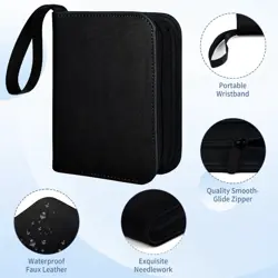 1-Pocket Card Binder Collectible Trading Card Album Single Card Holder wit-USA - Image 5