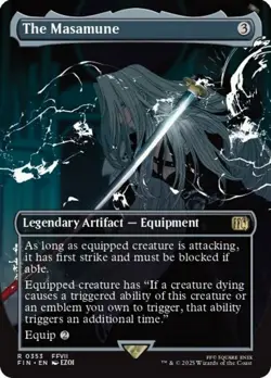 [1x] The Masamune - Borderless Near Mint, English UB: Final Fantasy MTG Magic - Image 1